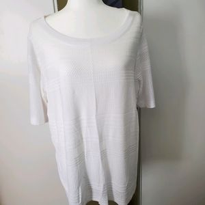 NWT White short sleeve knit shirt